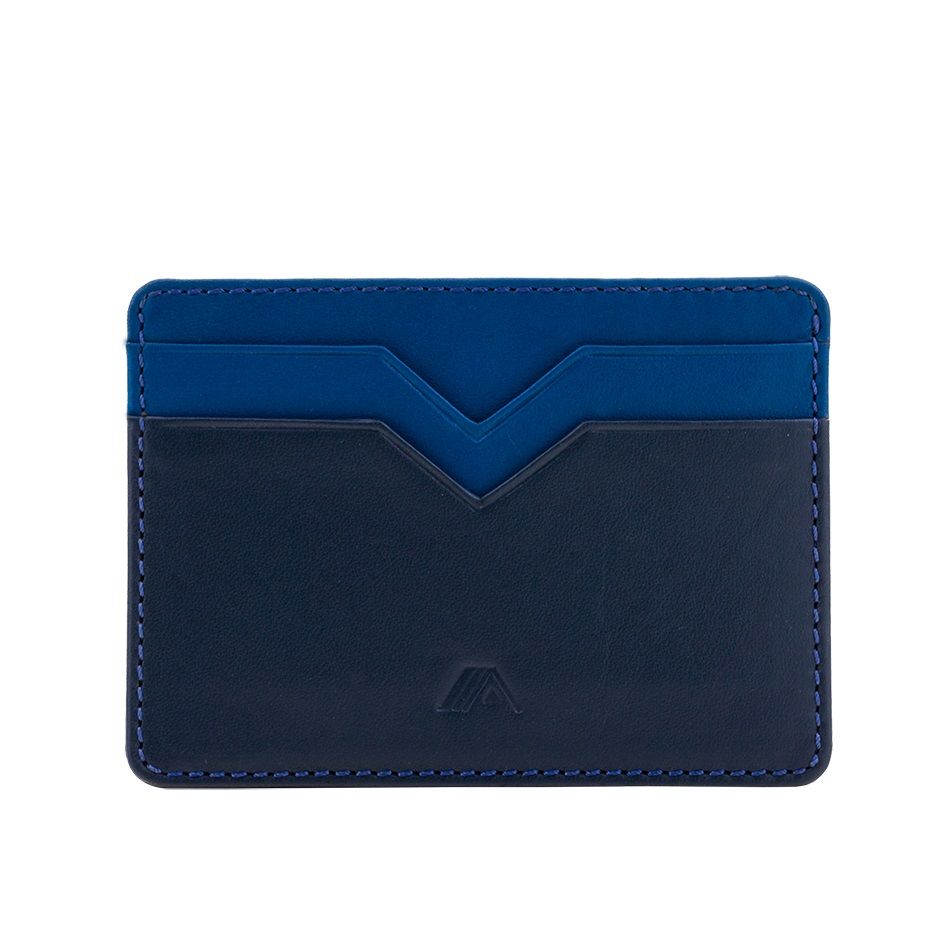 A-SLIM Minimalist Leather Wallet Yaiba - Blue